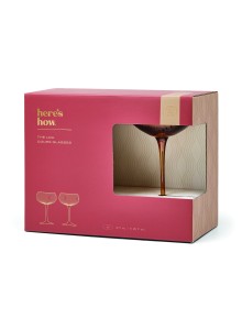 Комплект чаши за коктейл The Lou Coupe - кехлибар